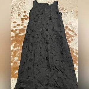 Old Navy Black Floral Maxi Dress